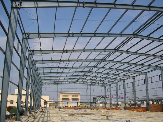 กรอบพื้นที่ Prefab สร้างโครงสร้าง โครงสร้างอุตสาหกรรมโลหะ