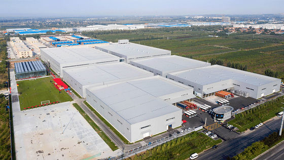 โครงสร้างขนาดใหญ่ โครงการคอนสเตรบิวเคชั่น โรงงานโกดัง Prefab โครงสร้างเหล็ก โครงสร้างโลหะ