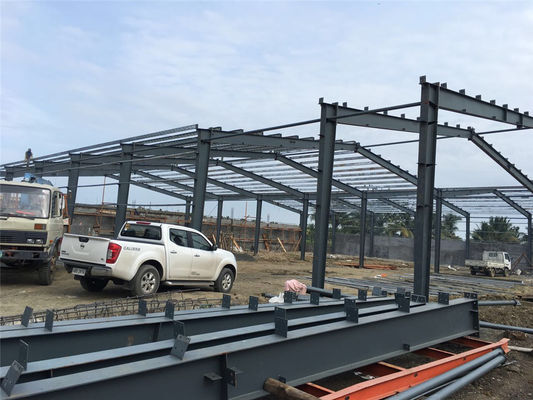 อาคารโรงงานโลหะแบบ Prefab Steel Frame ที่ได้รับการกํากับจากวิศวกร