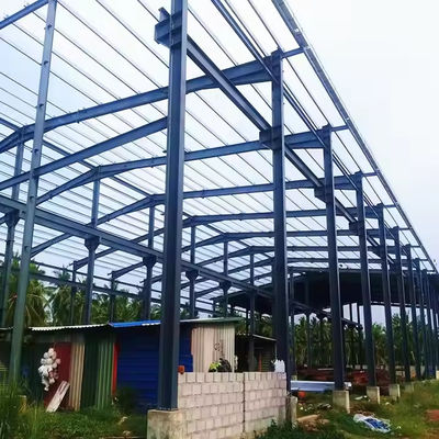 การติดตั้งรวดเร็ว S355 Multi Story Prefabricated Light Steel Warehouse โครงการอาคาร