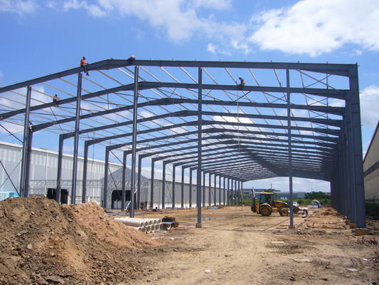 โครงสร้างโลหะ Prefabricated โครงสร้างสแตนเลสความแข็งแรงสูงกันพายุ