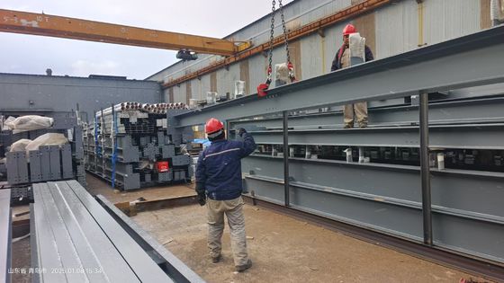 โครงสร้างโลหะ โกดังเหล็ก ติดตั้งออนไลน์ คู่มือสนับสนุนในสถานที่ ติดตั้งอาคารโครงสร้างเหล็ก