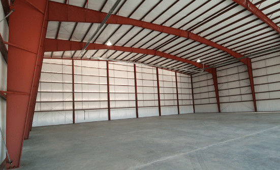 โครงสร้างสแตนเลส Prefab โรงงานโกดัง / โรงงานกรอบอาคารสแตนเลส / Hangar Prefabricated
