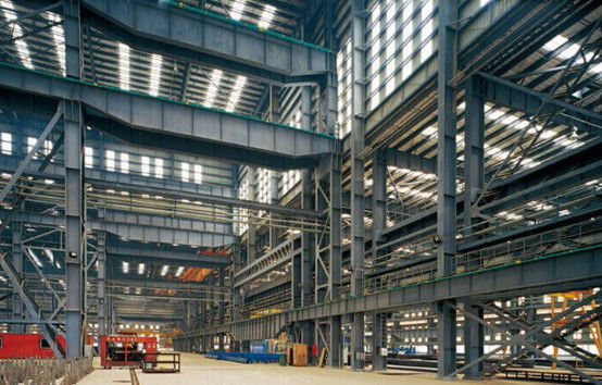 Custom Q355B Pre-Engineered Modular Prefab Industrial Warehouse โครงสร้างเหล็ก อาคารก่อสร้าง