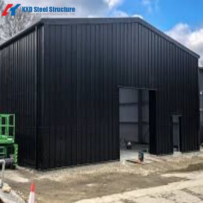 การติดตั้งรวดเร็ว S355 Multi Story Prefabricated Light Steel Warehouse โครงการอาคาร