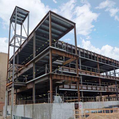 Custom Design High Strength Steel Frame Building with Long Service Life for Industrial and Commercial Use