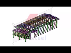 โกดังโครงสร้างเหล็ก Tekla 3D